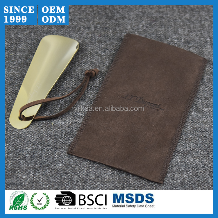 12 см Горячие медь рожок для обуви натуральный рог с мешком