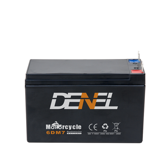 DENEL New General Purpose Top Terminal AGM VRLA 12V 8AH 6DM7 Lead Acid Battery