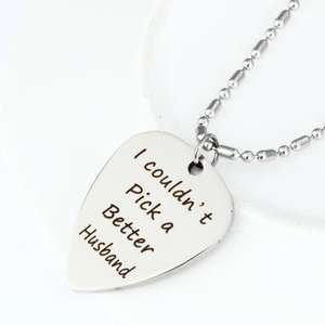 Frère/huaband/ami cadeaux pour homme <span class=keywords><strong>je</strong></span> <span class=keywords><strong>ne</strong></span> pouvais pas choisir un meilleur frère pendentif guitare Pick acier inoxydable - Product Image 2