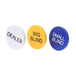 Juego de <span class=keywords><strong>3</strong></span> botones profesionales de Casino Texas Hold'em, juego de accesorios de Casino de 2 pulgadas - Product Image 2