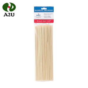 Round And Flat High Quality Chinese Bamboo Grill Stick Wholesale - Product Image 2