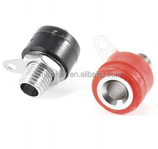 4 мм усилитель Терминал связующий столб Банановый штекер разъем крепление красный черный