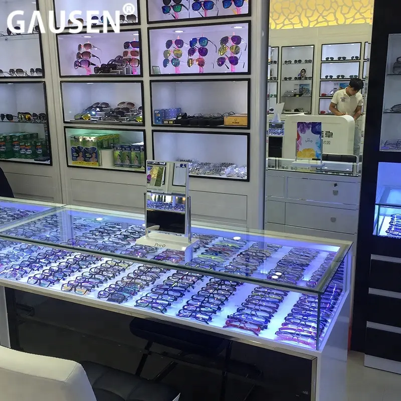 Retail Store Design glasses shop display furniture sunglasses showcase cabinet