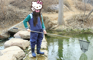 Stivali da pioggia Super impermeabili per adulti in tessuto a maglia in PVC 100% per longuette e cosce per attrezzi da pesca - Product Image 5
