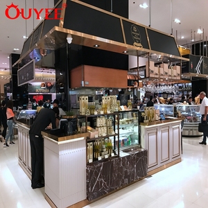 Progettazione del negozio della decorazione della caffetteria dell'alimento del succo del gelato di legno - Product Image 6