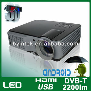 multimedia de alta definición 1080p <span class=keywords><strong>hdmi</strong></span> usb <span class=keywords><strong>tdt</strong></span> de cine en casa led proyector 3d de montaje de la pantalla - Product Image 1