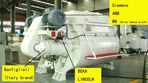 doble ejes horizontales obligado mezclador concreto - Product Image 1