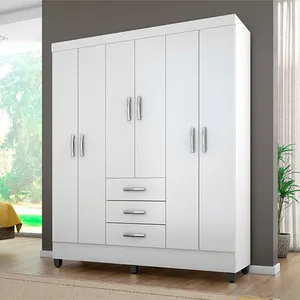 China supplier modern bedroom wall wardrobe closet design, Foshan space saving furniture