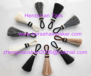 Bracelets tressés en queue de <span class=keywords><strong>cheval</strong></span> à la mode, bijoux tressés, pompon, chapeau - Product Image 3