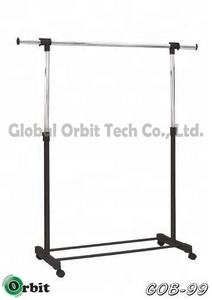 Porte-vêtements Portable à deux roues, extension, avec roulettes, - Product Image 5