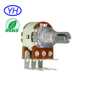 Potentiomètre double rotatif personnalisé de 16mm b102 b103 ohm, film de carbone à 360 degrés - Product Image 6