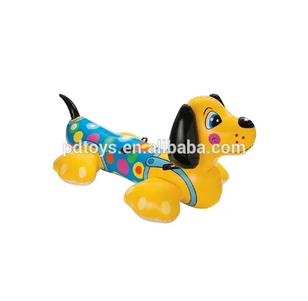 OEMおもちゃサプライヤー水フローティングダックスフント犬のプールに乗る子供のためのフロートおもちゃjuguetes para nios brinquedo jugetes