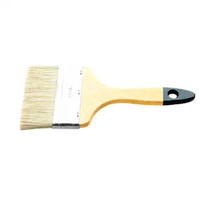 Wall and Floor Decoration Tools Boar Bristle Paint Brush with Stainless Iron Ferrule with Wood Handle