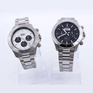 Relojes de acero inoxidable HB para hombre, esfera blanca y negra personalizada, reloj cronógrafo de lujo para hombre de metal completo <span class=keywords><strong>Boss</strong></span> - Product Image 1