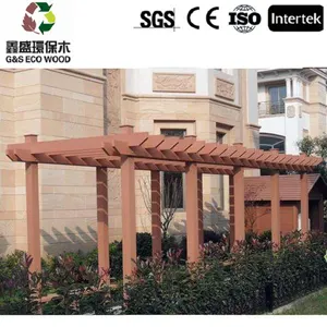 批发木纹花园铝复合 pergola