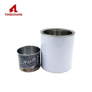 Printed small round 틴 상자 대 한 약 장 painting 드럼 의 페인트 파인트/쿼트/gallon/500 ml/ 1l/4l 빈 수