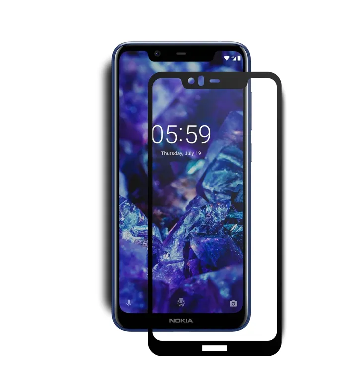 2019 The popular mobile phone tempered glass for nokia ,full cover tempered glass screen protector for Nokia 5.1 plus