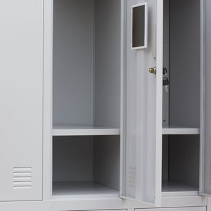 Moderne 6-Türige Metall-Umkleideschränke für Werkstatt, Krankenhaus & Schule Kleiderschrank zum Verkauf - Product Image 6