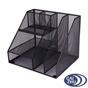 Bán Hot & chất lượng cao màu đen dây kim loại lưới dọc khay tập tin giá - Product Image 2