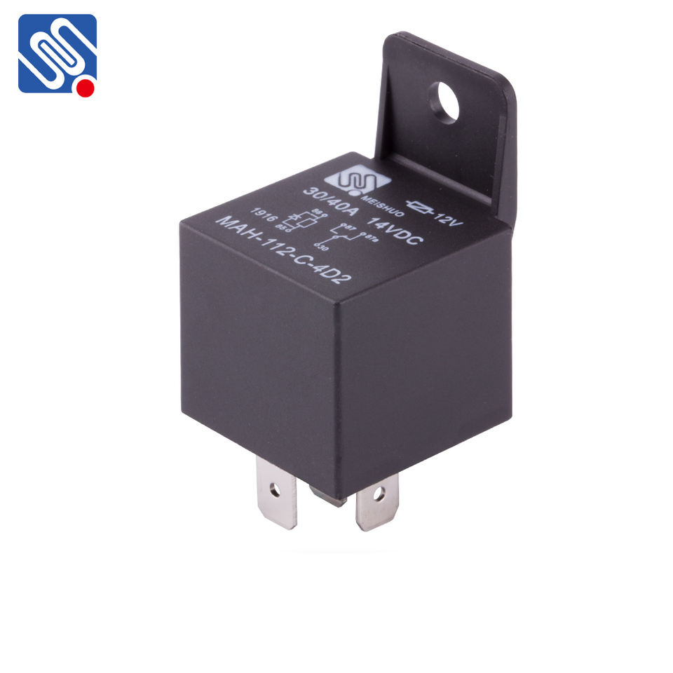 Meishuo MAH - 112 - B - 4 Relay 30amp Normally Closed Car Relay with Plastic Bracket Relay