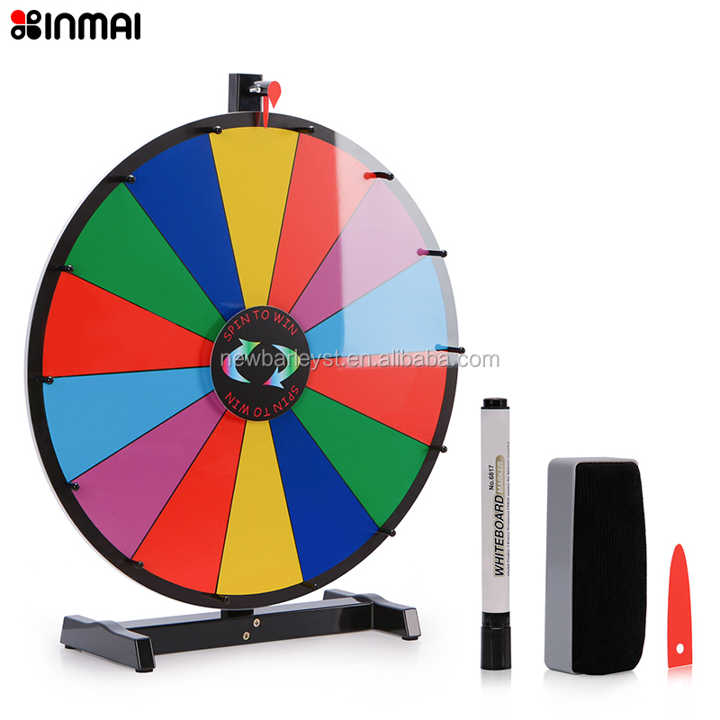 18 дюймов 24 дюйма круглая цветная вращающаяся прибыльная вращающаяся прибыль вращение для выигрывания Набор для игры переделываемая магнитная доска с маркером сухого стирания
