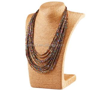 Collana di perline di semi di moda, <span class=keywords><strong>gioielli</strong></span> fatti <span class=keywords><strong>a</strong></span> <span class=keywords><strong>mano</strong></span>, <span class=keywords><strong>gioielli</strong></span> di perline all'ingrosso N230355 - Product Image 5