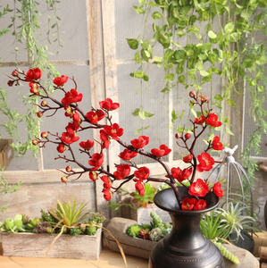 <span class=keywords><strong>Flor</strong></span> de melocotón artificial de ciruela pastoral clásica, fabricante, para decoración del hogar, boda - Product Image 2