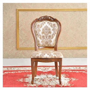 Ghế ăn bọc da bán buôn, kiểu dáng cổ điển, chạm khắc thủ công - Product Image 3