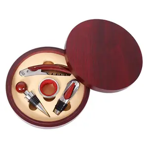 Nouveau <span class=keywords><strong>Tire</strong></span>-<span class=keywords><strong>bouchon</strong></span> Sommelier 2026 avec Manche en Bois – <span class=keywords><strong>Coffret</strong></span> Cadeau Accessoire Décapsuleur de Bouteilles de Vin - Product Image 1
