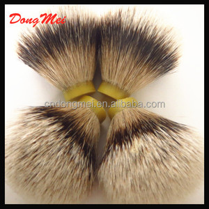 Afeitar nudo cepillo de pelo de tejón punta de plata hechos a mano, dos bandas de pelo Nudos - Product Image 3