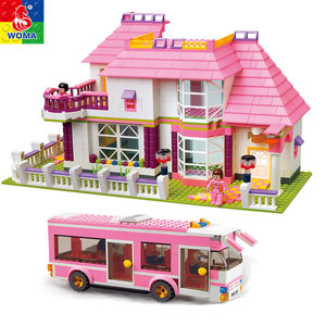 À <span class=keywords><strong>la</strong></span> mode Belle <span class=keywords><strong>Villa</strong></span> Maison Jouets Jeux D'assemblage Pour Enfants - Product Image 1
