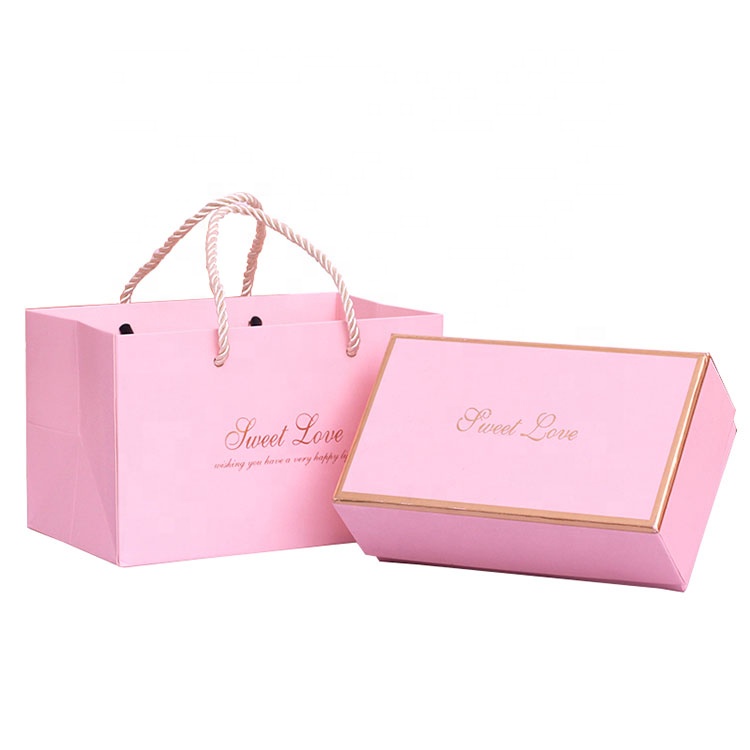 custom design logo print pack small magnetic business wedding thank you paper gift box