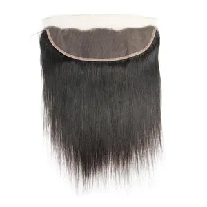 Top Quality Peruvian Human Hair Straight 13x4 Frontal Lace Hair Closure