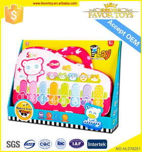 Bebé musical 3D tela felpa inodoro juguetes piso piano - Product Image 2