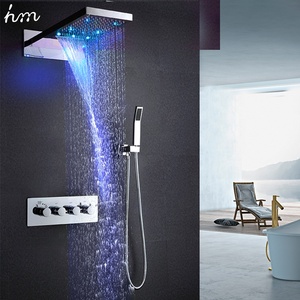 De baño al por mayor LED lluvia cascada de la <span class=keywords><strong>ducha</strong></span> <span class=keywords><strong>grifo</strong></span> 3 vías frío y caliente <span class=keywords><strong>ducha</strong></span> Mezclador - Product Image 3
