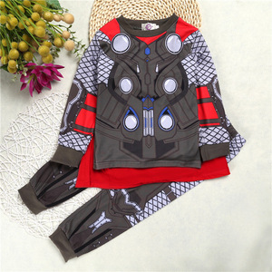 Personaggio dei cartoni animati per bambini pigiama di cotone set bambini dei <span class=keywords><strong>pigiami</strong></span> dei bambini del manicotto lungo <span class=keywords><strong>pigiami</strong></span> degli indumenti da notte set 2021 per Halloween - Product Image 2