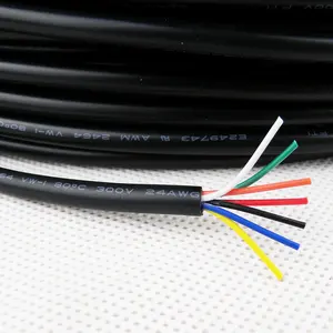 AWM Ul2464 24AWG 5C Kabel Kontrol Insulasi, Kabel PVC Fleksibel