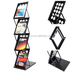 Expositor de folletos Matel, 4 bolsillos, portátil, plegable - Product Image 2