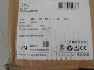 Siemens inversor Siemens inversor de la energía <span class=keywords><strong>6SE6430</strong></span>-<span class=keywords><strong>2UD33</strong></span>-<span class=keywords><strong>7EA0</strong></span> - Product Image 2