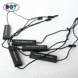 China Factory Wholesale Price Low MOQ <strong>Customized</strong> Brand Name Logo Plastic Hang <strong>Tag</strong> <strong>String</strong> Snap Cord - Product Image 1