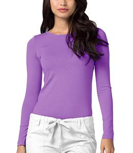 <span class=keywords><strong>T</strong></span>-<span class=keywords><strong>Shirt</strong></span> à manches longues pour femmes, vêtement chinois bon marché, uniforme blanc, sous-vêtements, à col ras du cou, 2020 - Product Image 6