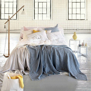 Organic Flax Linen Bed Sheets Comforter Sets Comfortable <strong>Bedding</strong> Sets Bed Linen - Product Image 4