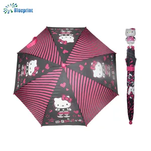 Китайский питания Hello Kitty дизайн дешевые зонтик детей с пластиковой ручкой