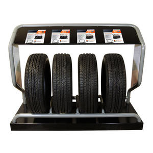 Kim loại xe lốp đứng rack-black & grey 4 lốp công suất cho sử dụng trong nhà tùy chỉnh triển lãm thương mại hiển thị - Product Image 2