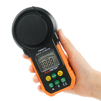 Testeur de Lux Électronique Peakmeter avec Écran LCD 1/2 Bit, Capteur de Lumière Numérique LED, CE ISO, pour Gamme Automatique/Manuelle, Maintien des Données, Garantie 1 An
