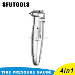 Sfutools multifuncional 4 en 1 neumáticos Manómetro digital con rescate herramienta de emergencia LED linterna - Product Image 3