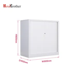 PVC Roller Shutter Sliding Door Steel Filing Cabinet Office Sliding Open White Metal File Cabinets Storage Cheap Price