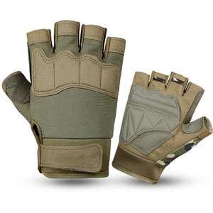 Sarung Tangan Setengah Jari Olahraga Perlindungan Pelatihan Bersepeda Pria Kustom - Product Image 3