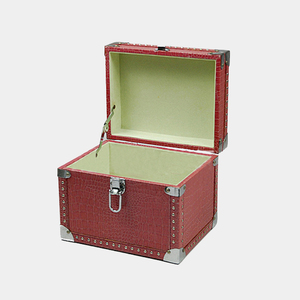 Boîte à documents en cuir personnalisée mallette de rangement portable personnalisée petite valise en <span class=keywords><strong>bois</strong></span> pour le voyage - Product Image 3