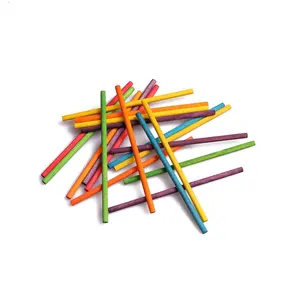 Bulk Round Craft Wooden Sticks For Kids Building Toys